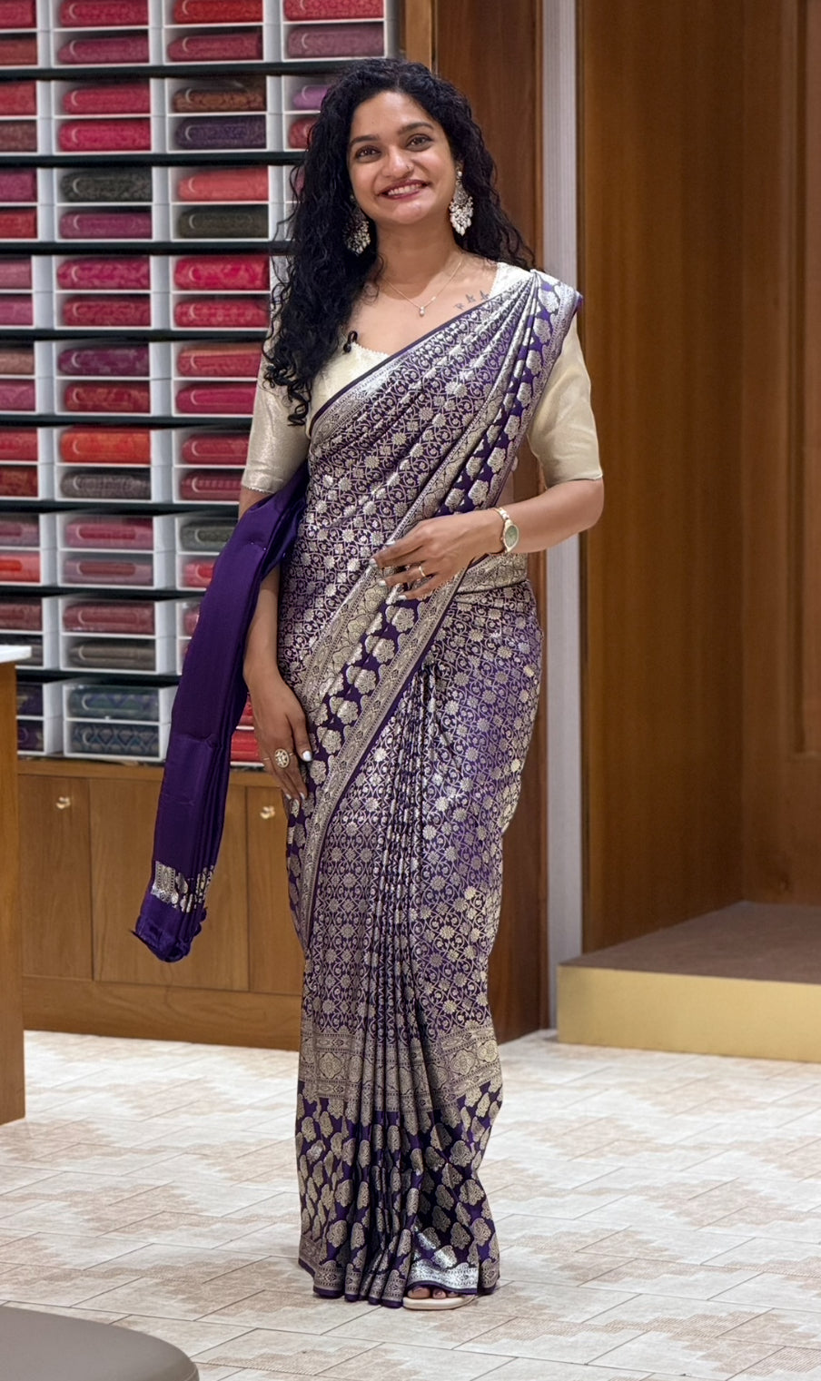 BANARASI KATAN SAREES - IHA 30808