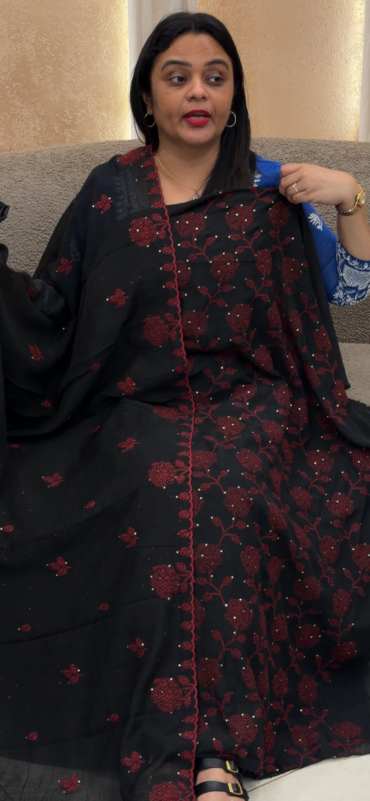 MUL CRUSHED UNSTITCHED SALWRA SUITS - IHA 34368