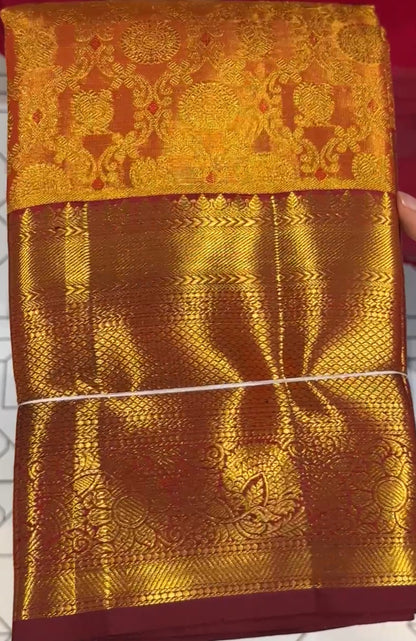 DESIGNER TISSUE KANCHIPURAM SAREES - IHA 18638