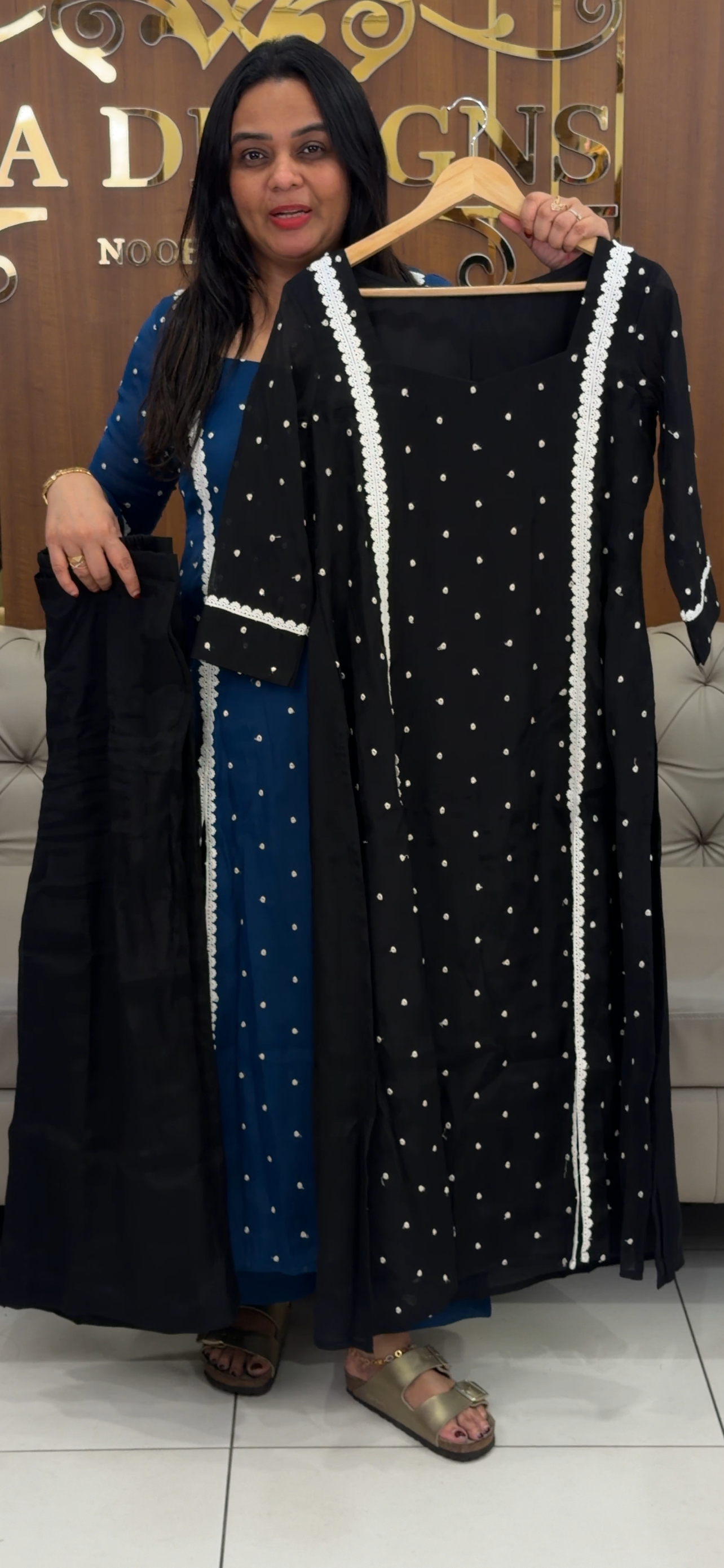 IHA'S IN-HOUSE MUL CHANDERI CO-ORDS SETS - IHA 33177