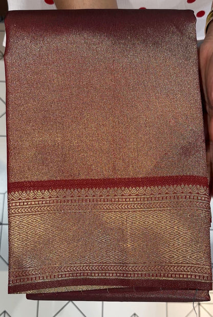 SEMI TISSUE SILK SAREE - IHA 19248