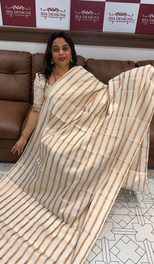 KERALA CREAM ONAM SAREES - IHA 25610
