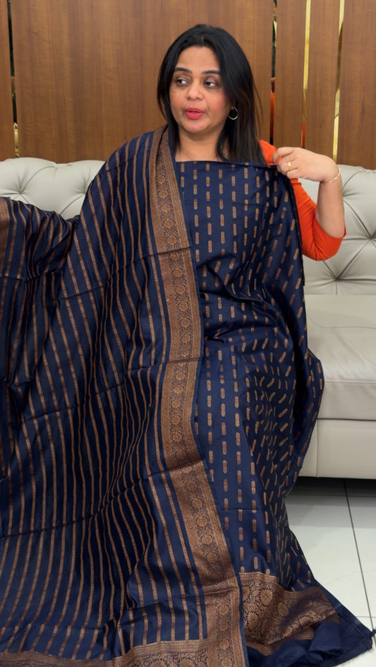 BANARASI TUSSUR UNSTITCHED SALWAR SUITS - IHA 29637