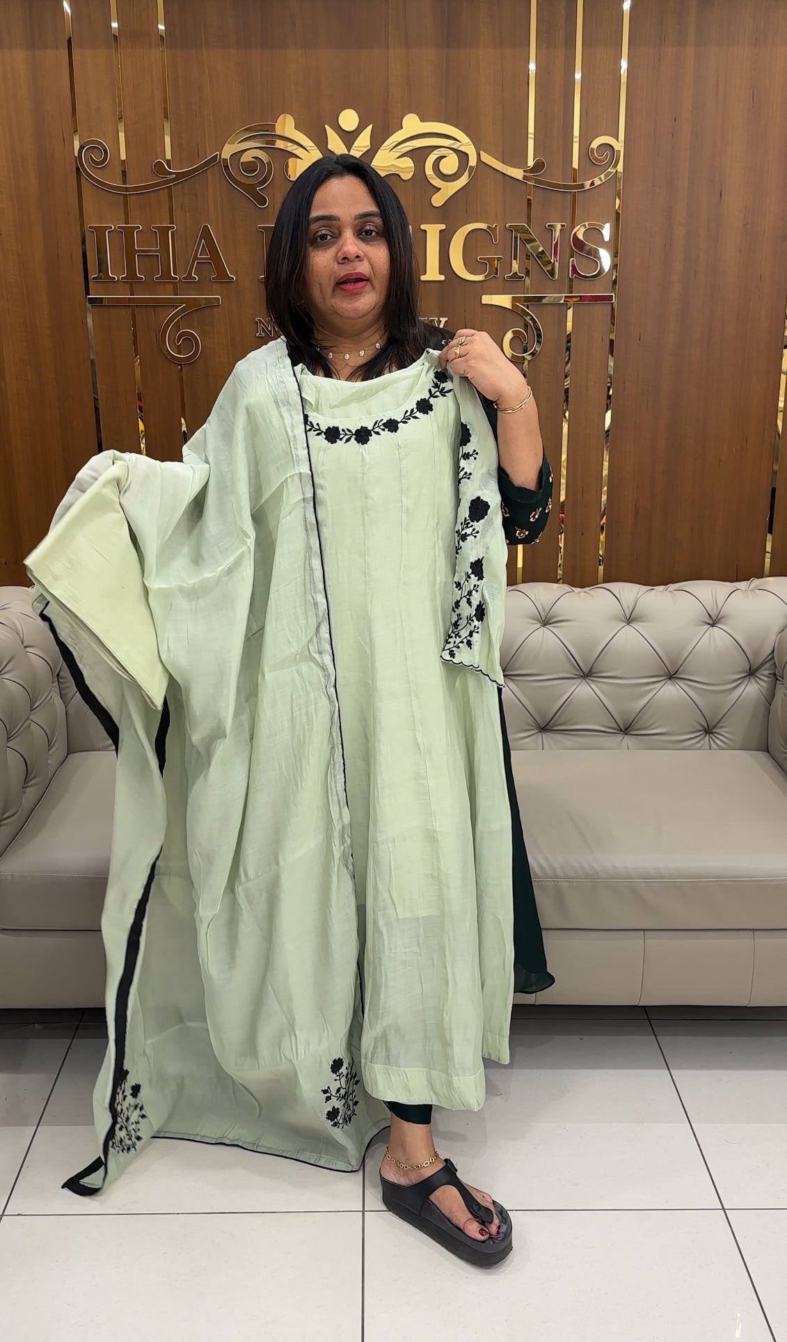 ANARKALI TOP, BOTTOM AND DUPATTA - IHA 28267