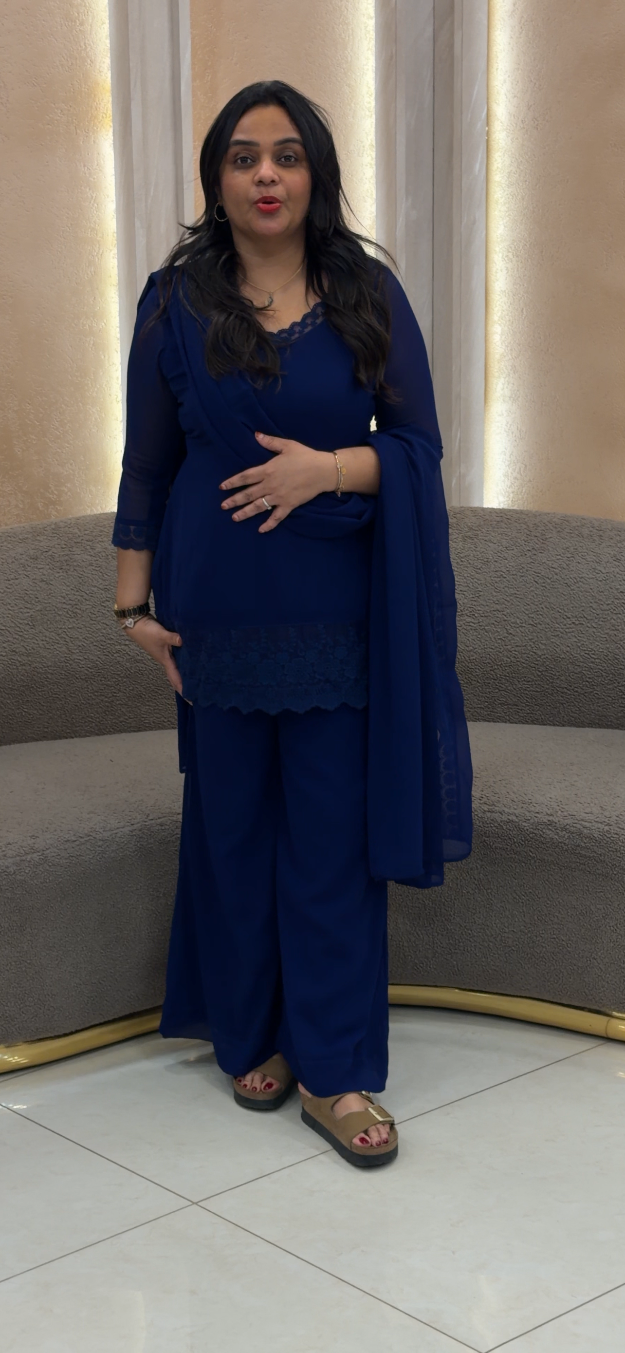 IHA'S IN-HOUSE  SHORT CO-ORDS SETS WITH DUPATTA  - IHA 33702