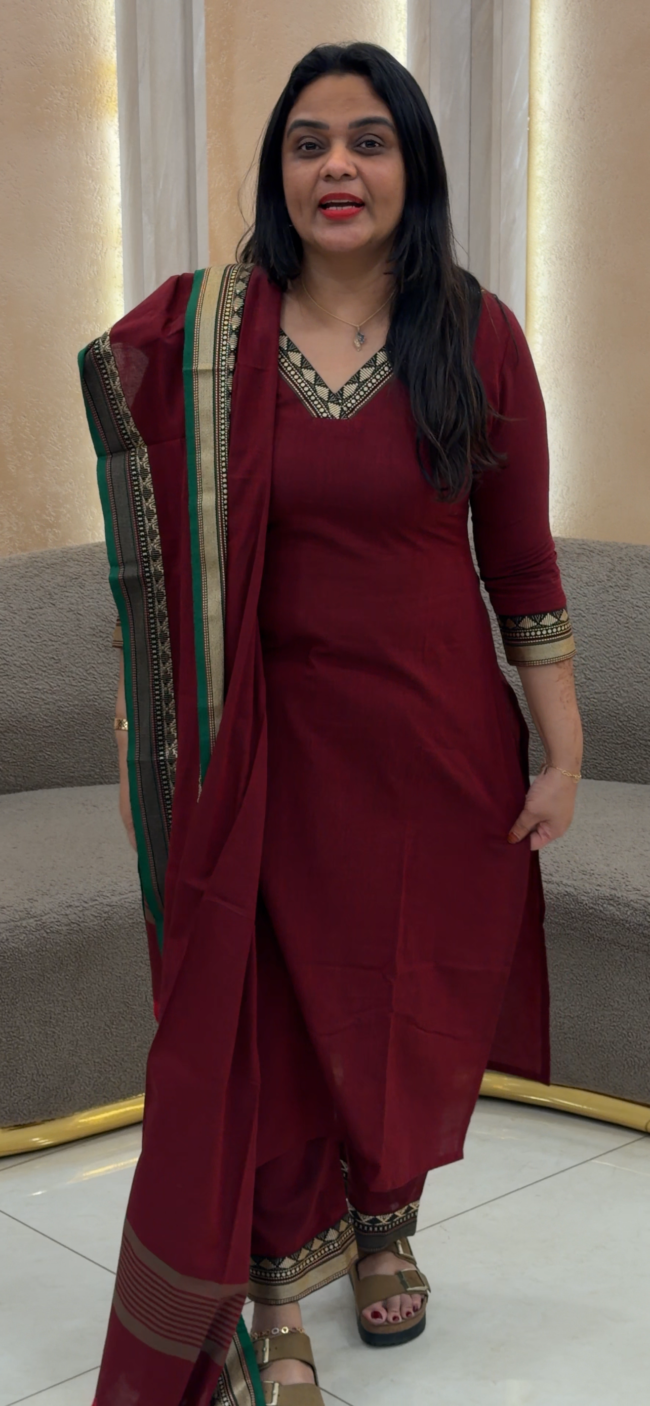 COTTON UNSTITCHED SALWAR SUITS  - IHA 33191