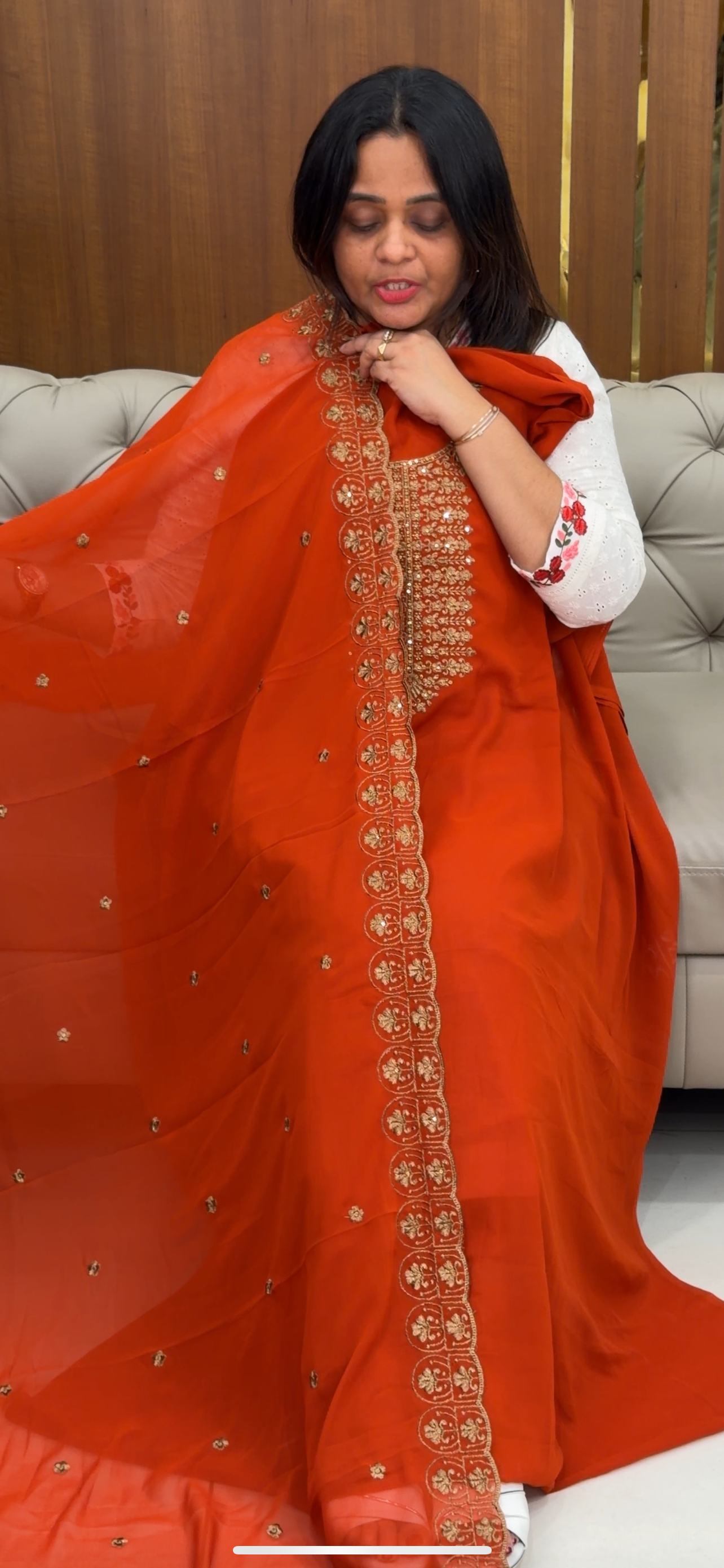 FAUX GEORGETTE UNSTITCHED SALWAR SUITS - IHA 29337