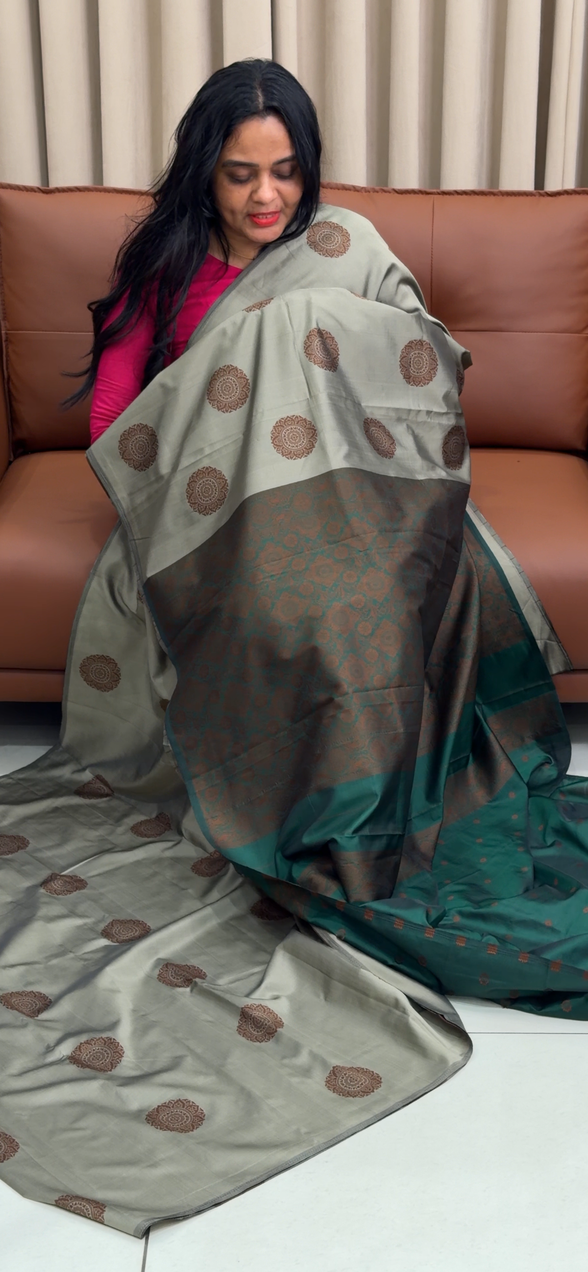 SEMI SILK SAREES - IHA 35338