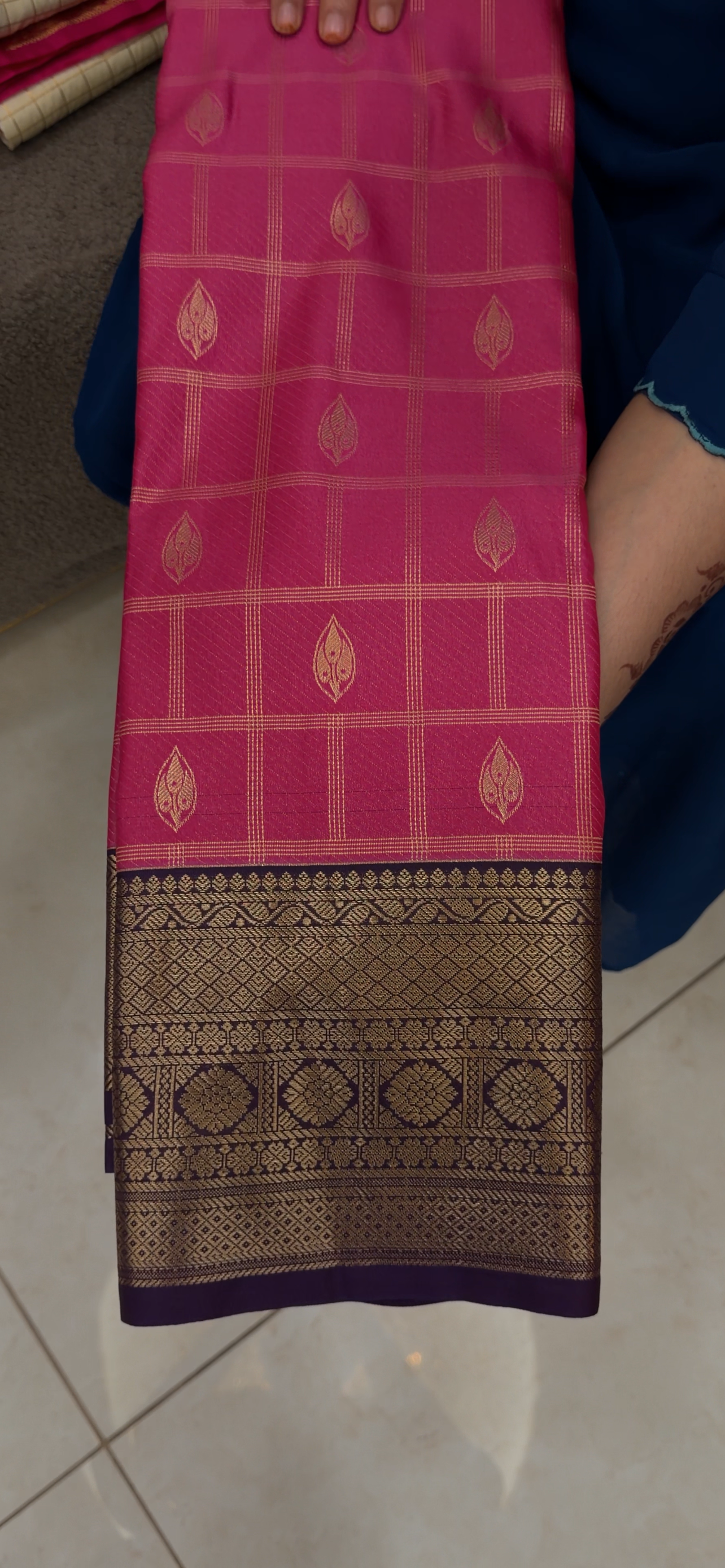 SEMI KANCHIPURAM SAREES -  IHA 33084
