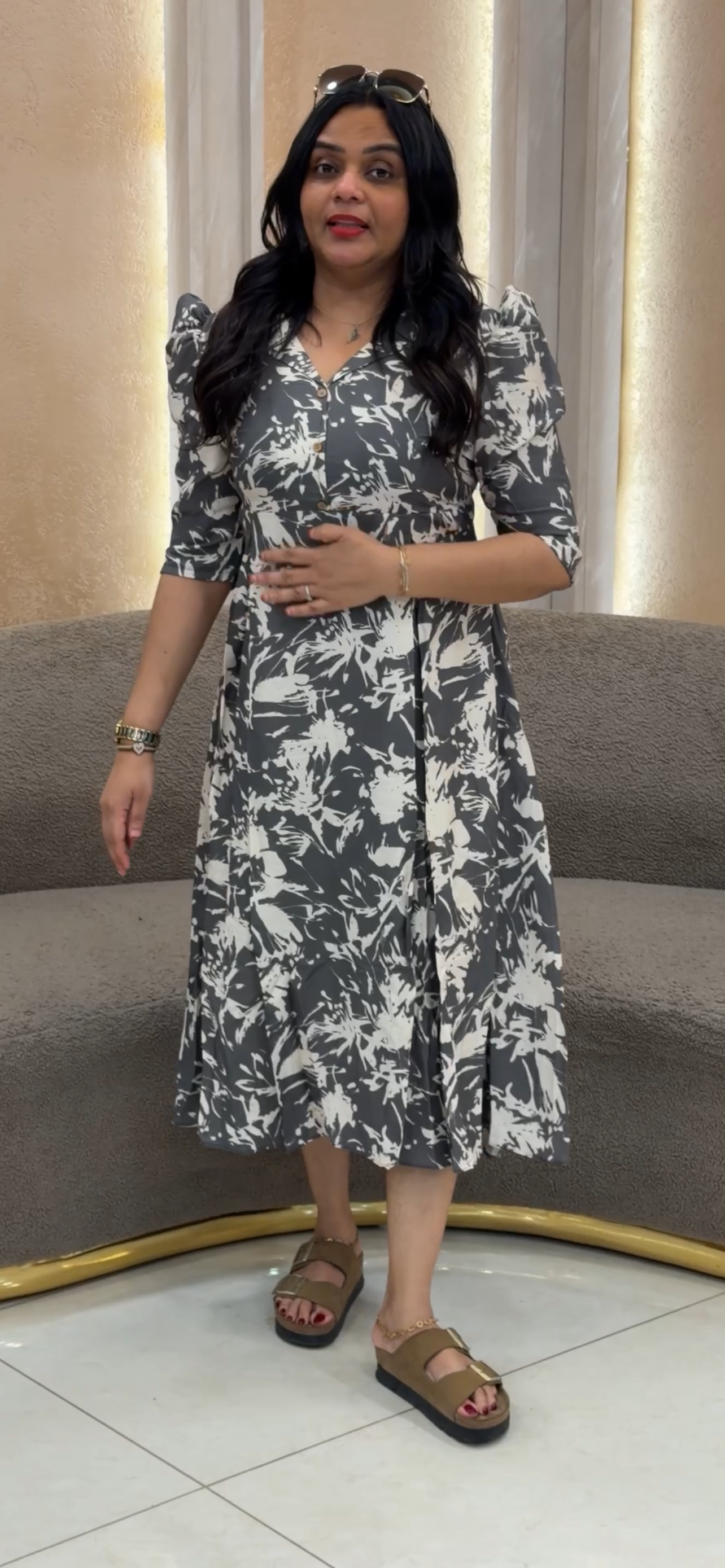 IHA'S IN-HOUSE PRINTED FROCKS  - IHA 33308