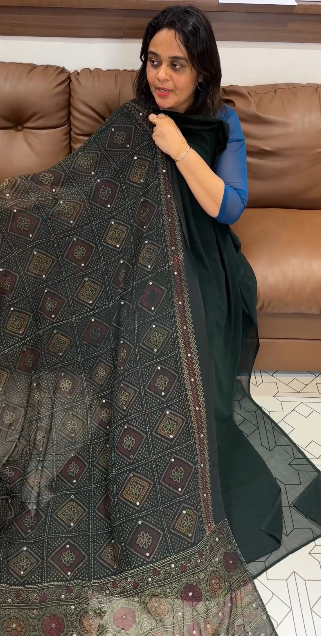 GEORGETTE UNSTITCHED SALWAR SUITS - IHA 26633