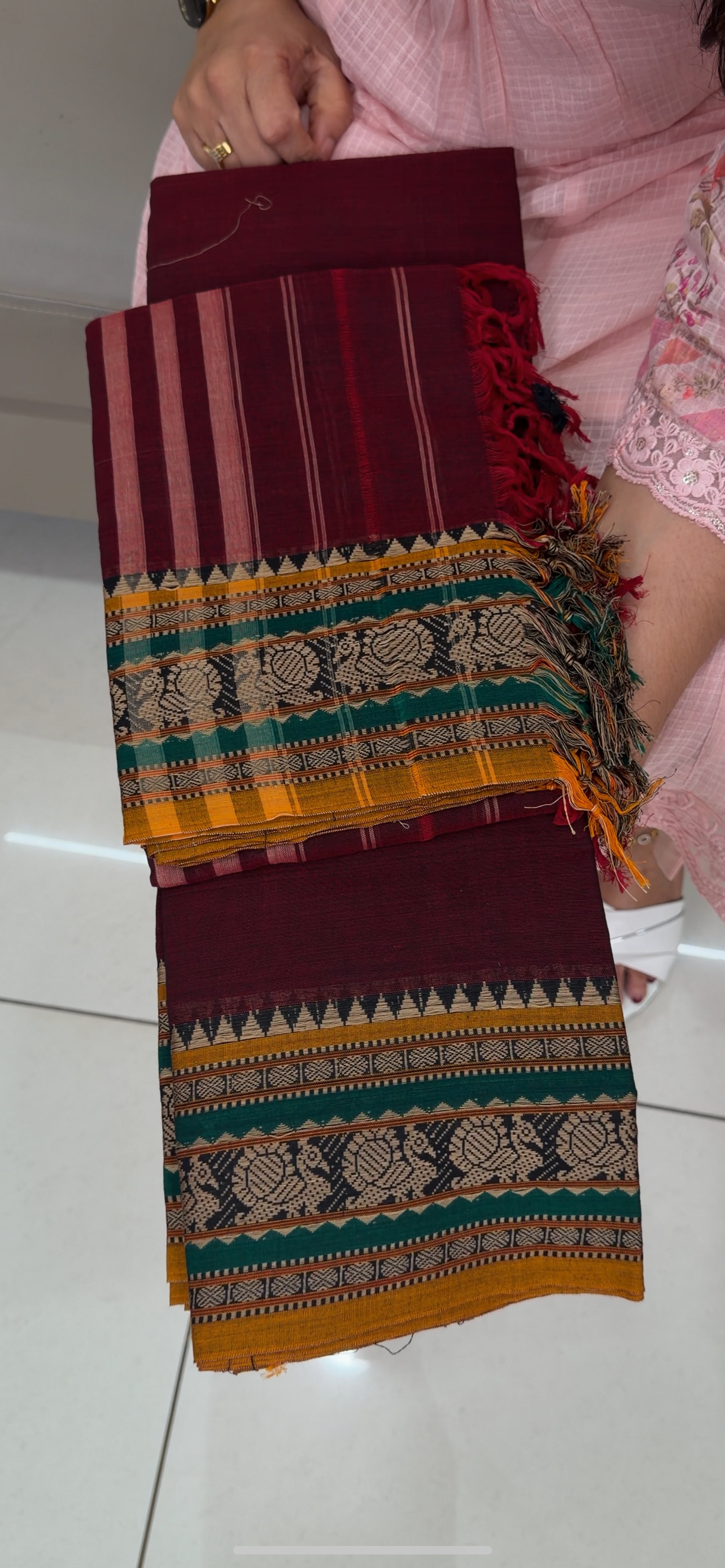 FORWARD HANDLOOM COTTON UNSTITCHED SALWAR SUITS - IHA 29108