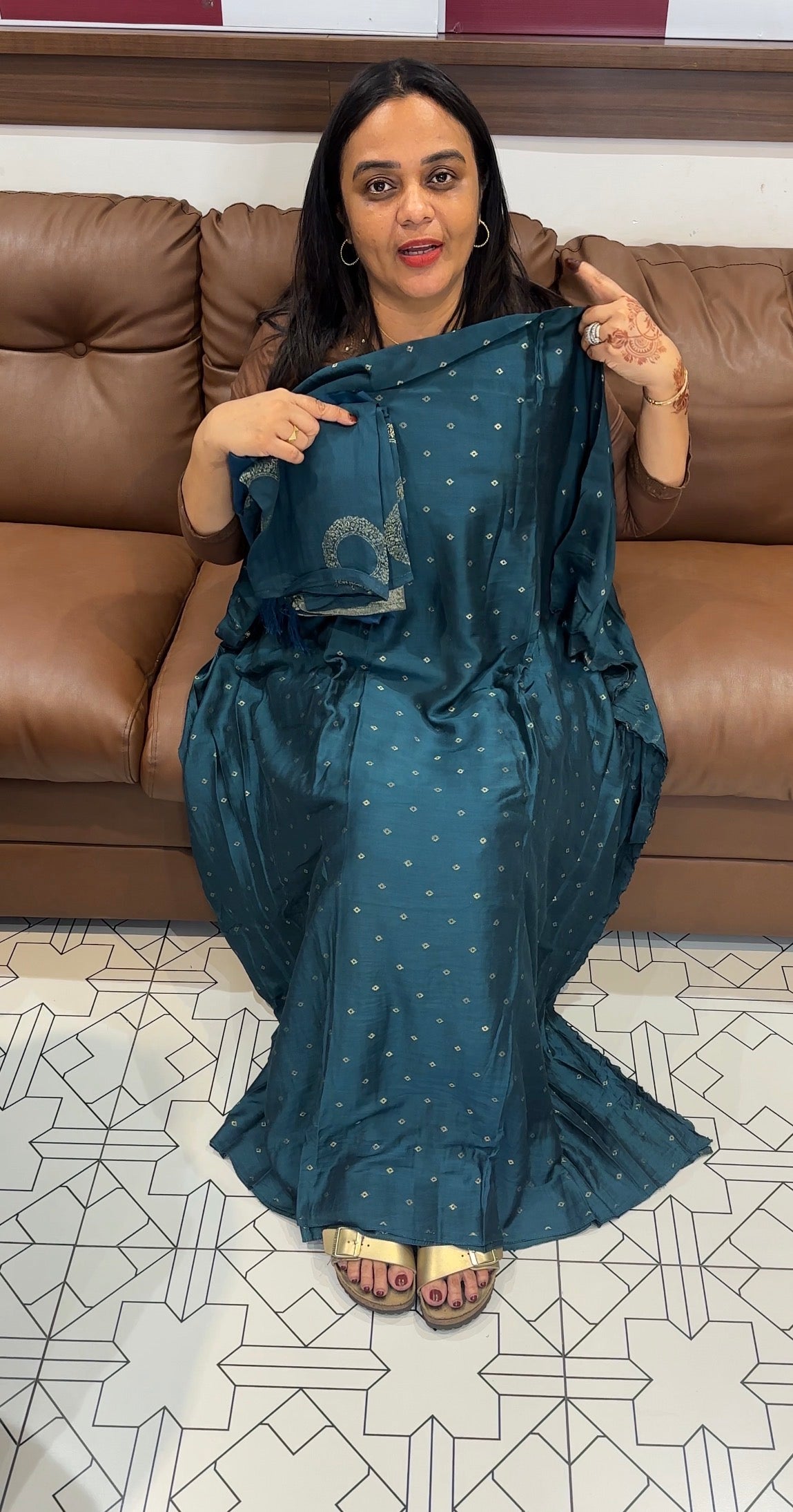 FORWARD MUL CHANDERI UNSTITCHED SALWAR SUITS - IHA 35147