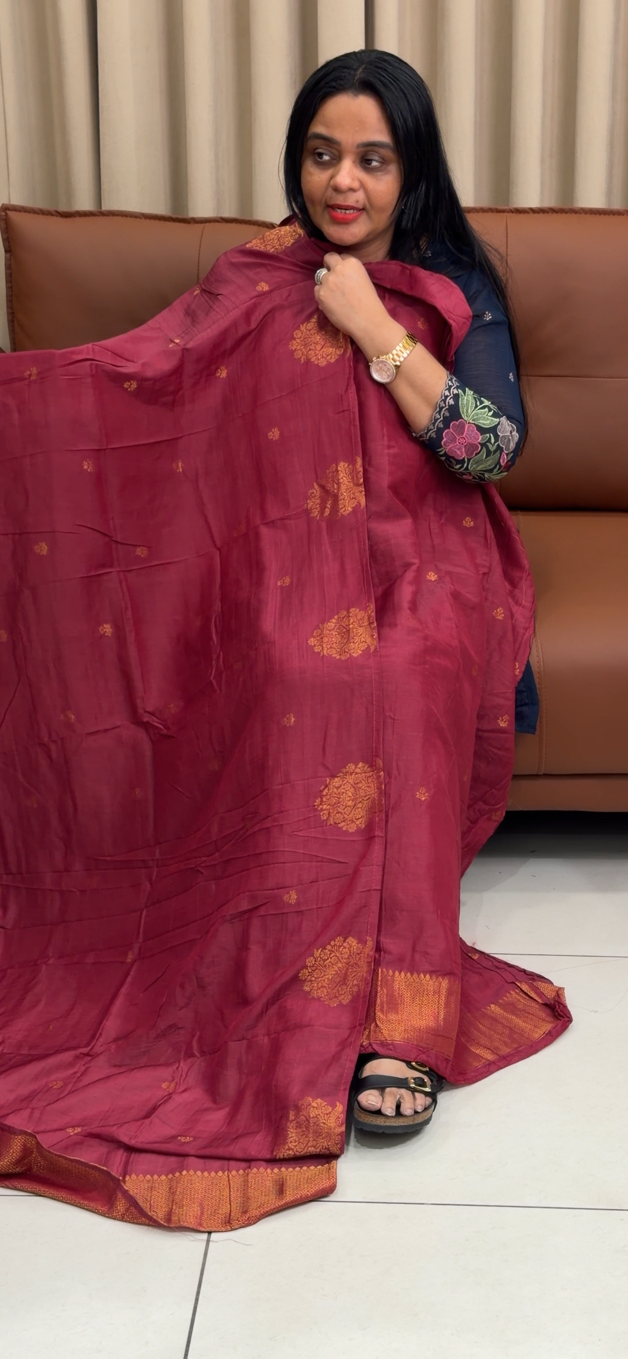 BANARASI UNSTITCHED SALWAR SUITS - IHA 35254