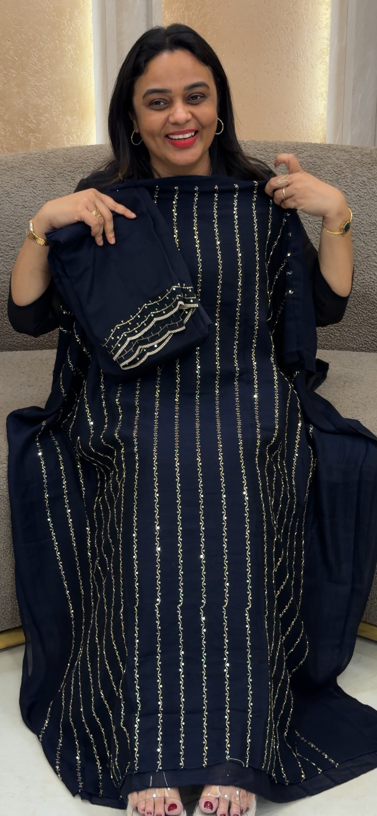 SEMI RAW SILK UNSTITCHED SALWAR SUITS - IHA 33373