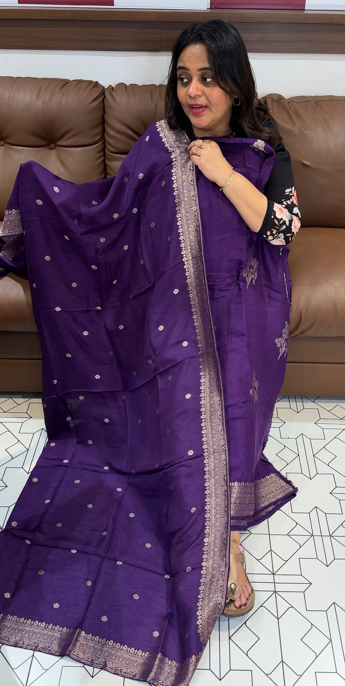 BANARASI UNSTITCHED SALWAR SUITS - IHA 26686