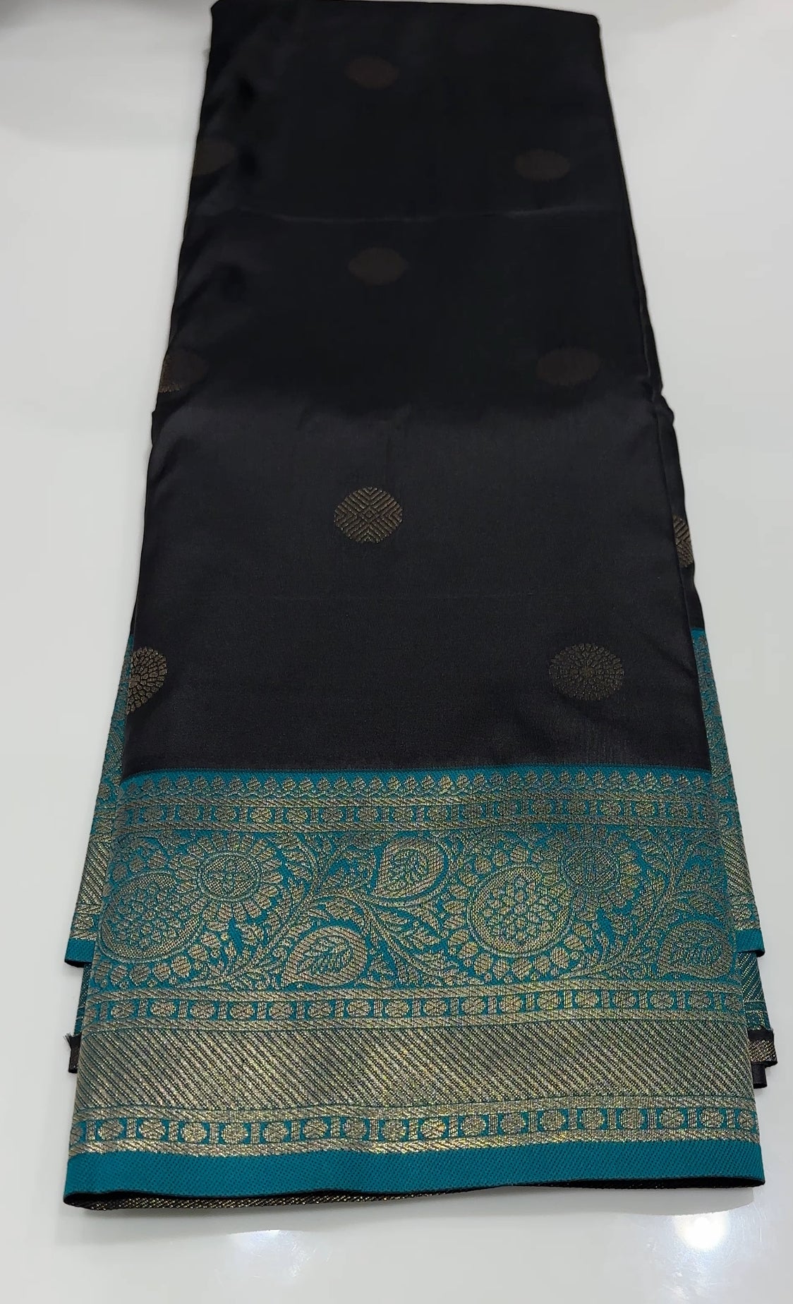 SEMI KANCHIPURAM SAREES - IHA 17198