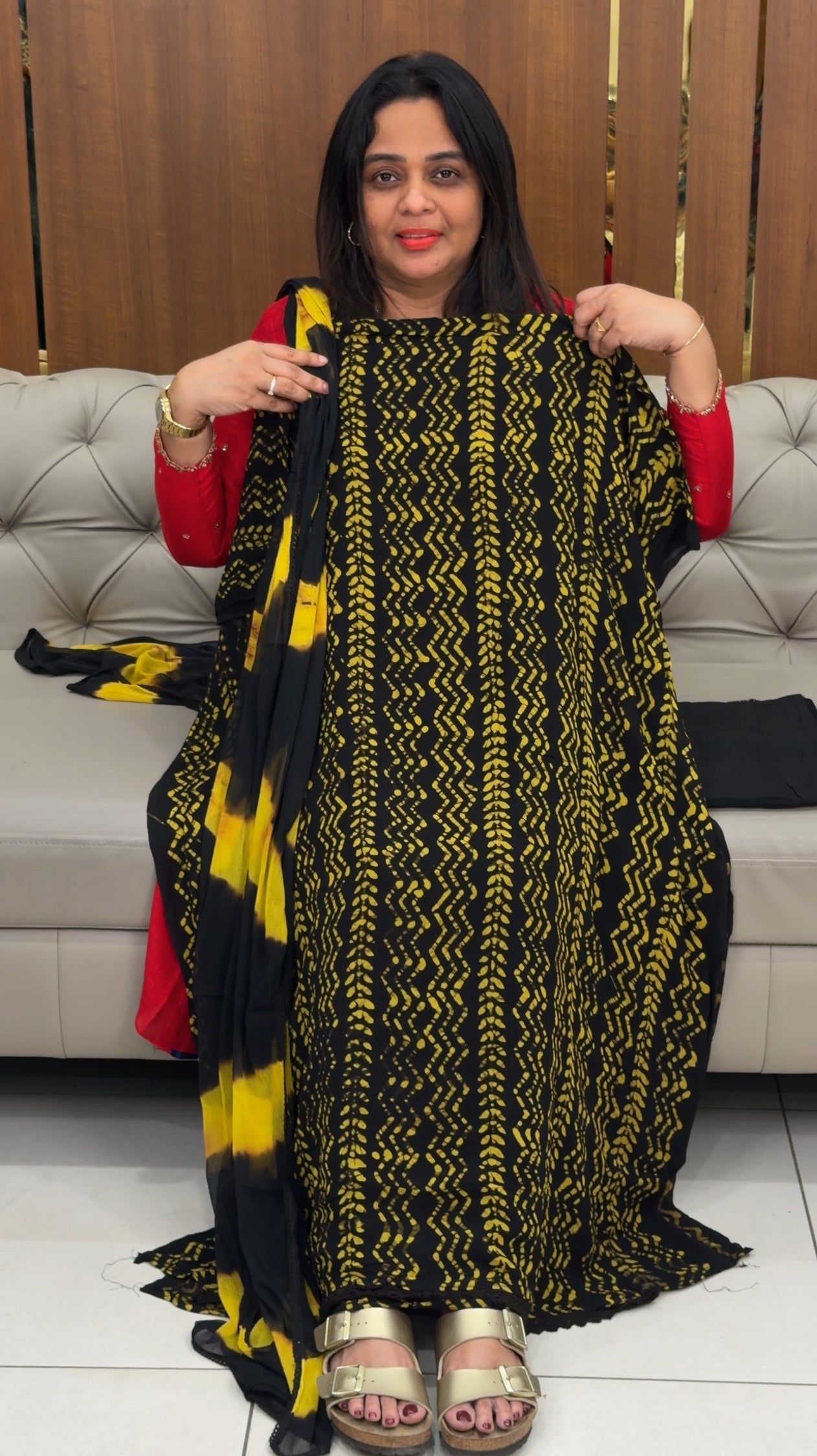 BATIK PRINTED UNSTITCHED SALWAR SUITS - IHA 29783