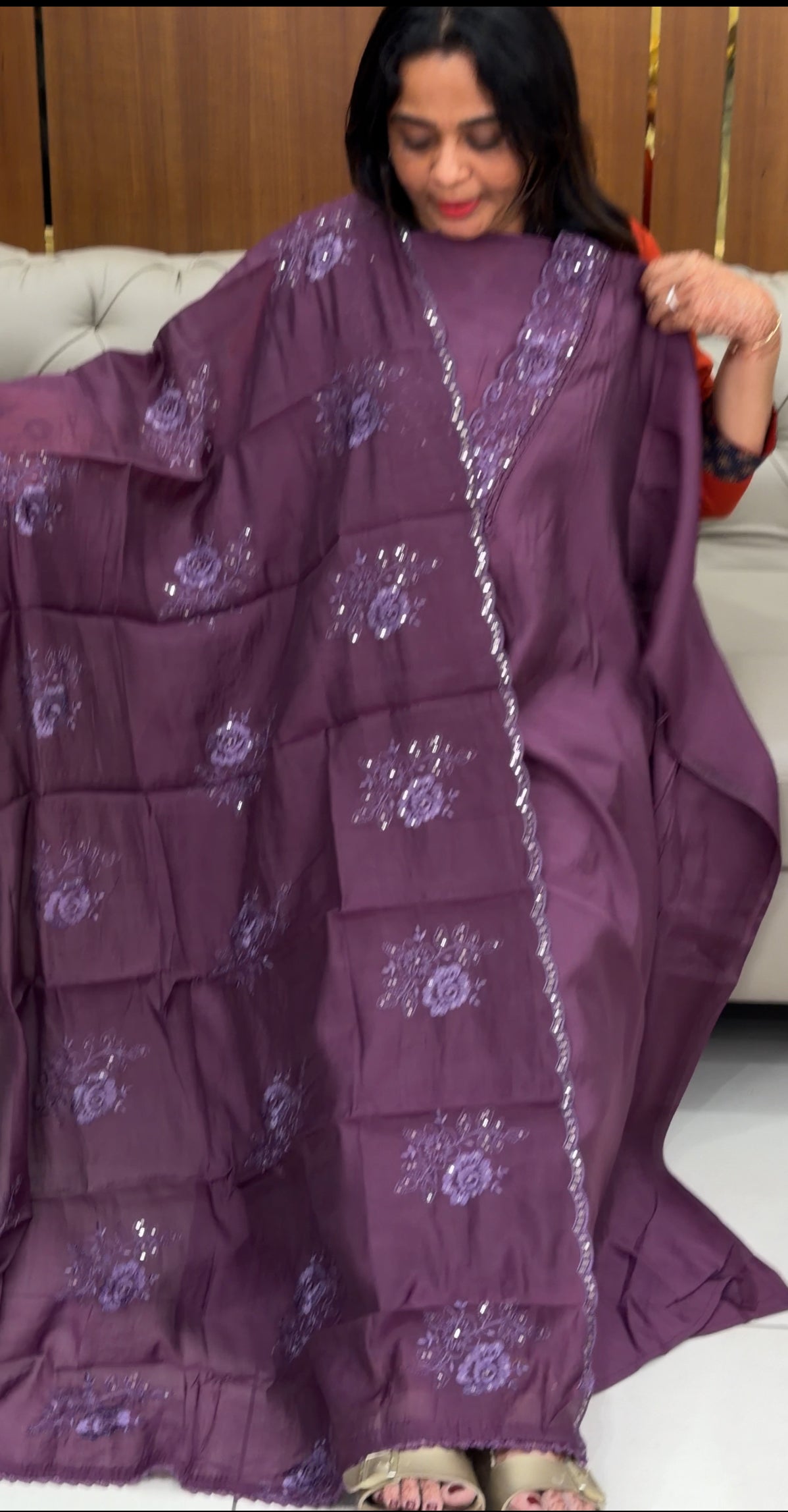 MALAI CHANDERI UNSTITCHED SALWAR SUITS - IHA 30091