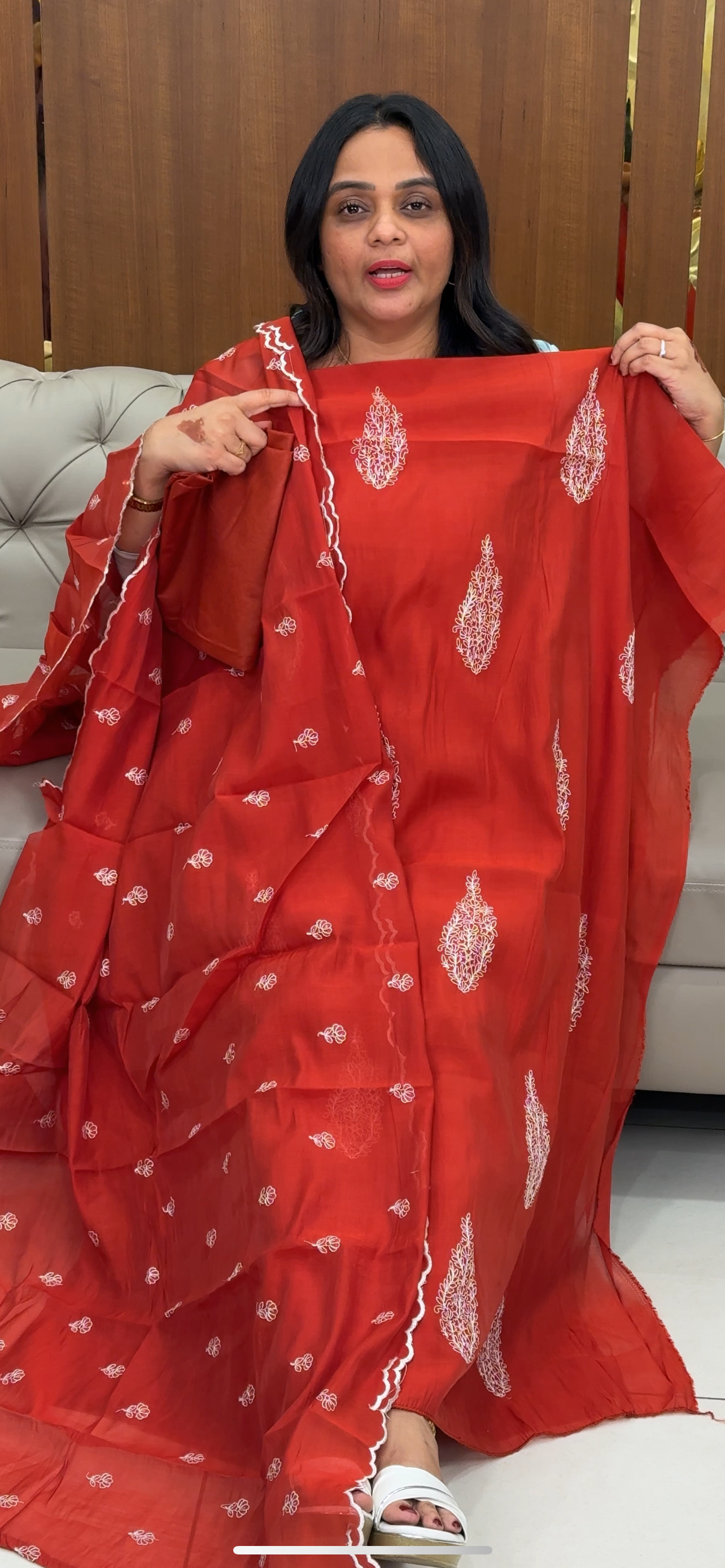 MALAI CHANDERI UNSTITCHED SALWAR SUITS - IHA 29938