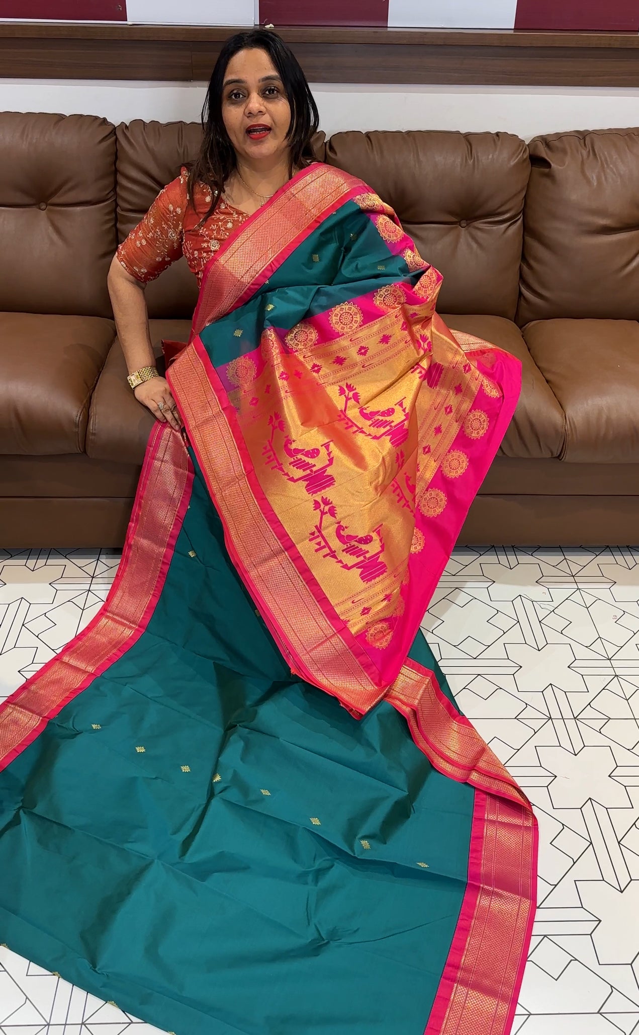 SEMI SILK SAREES - IHA 18756