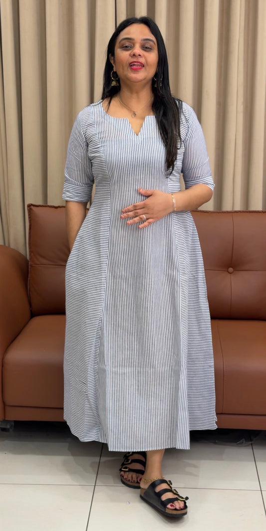 IHA'S IN-HOUSE HANDLOOM COTTON FROCKS - IHA 34004