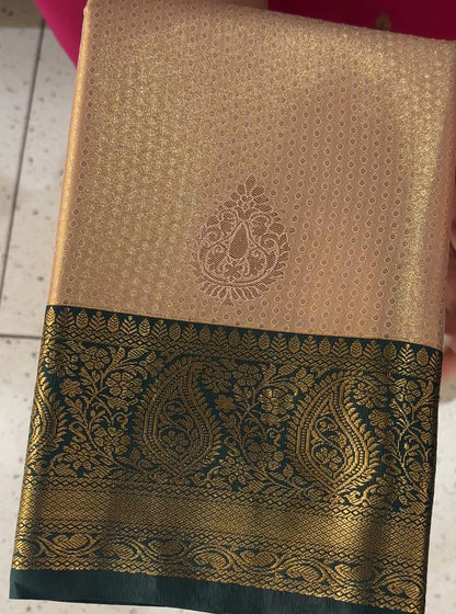 TISSUE KANCHIPURAM SAREES - IHA 18538