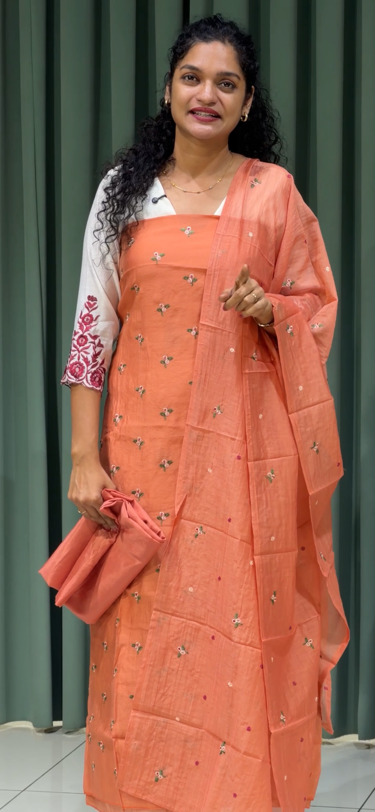 MUL CHANDERI UNSTITCHED SALWAR SUITS - IHA 33297