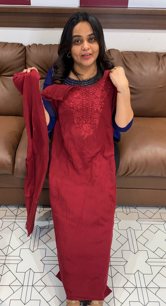 COTTON RAYON TOP AND BOTTOM - IHA 28191