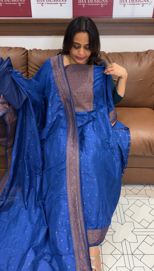 BANARASI UNSTITCHED SALWAR SUITS -  IHA 27194