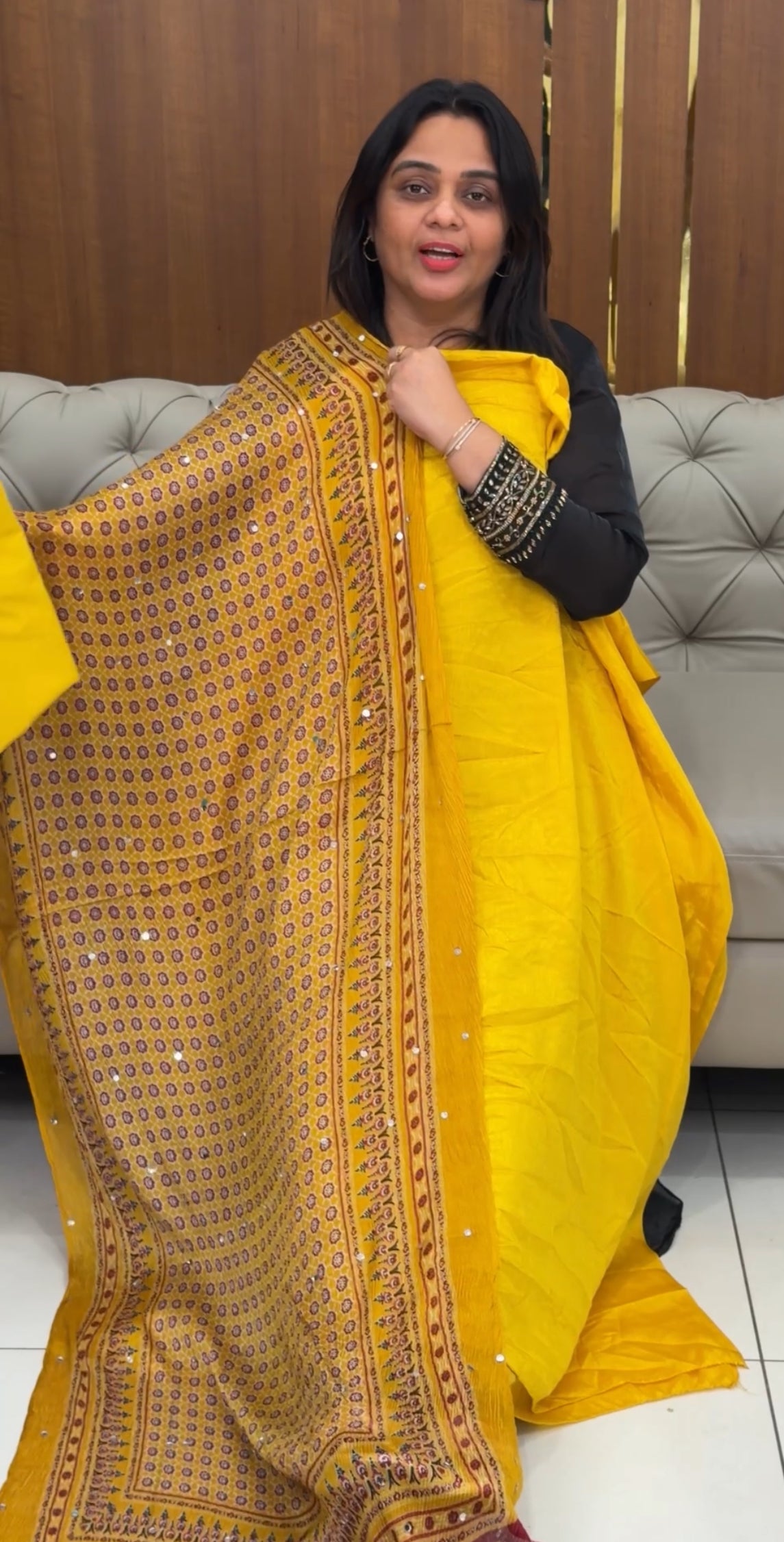 SEMI RAW SILK UNSTITCHED SALWAR SUITS - IHA 29078