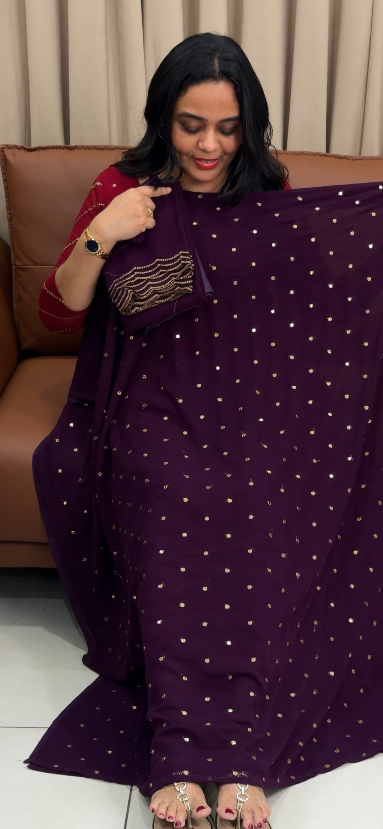 FAUX GEORGETTE UNSTITCHED SALWAR SUITS - IHA 33345