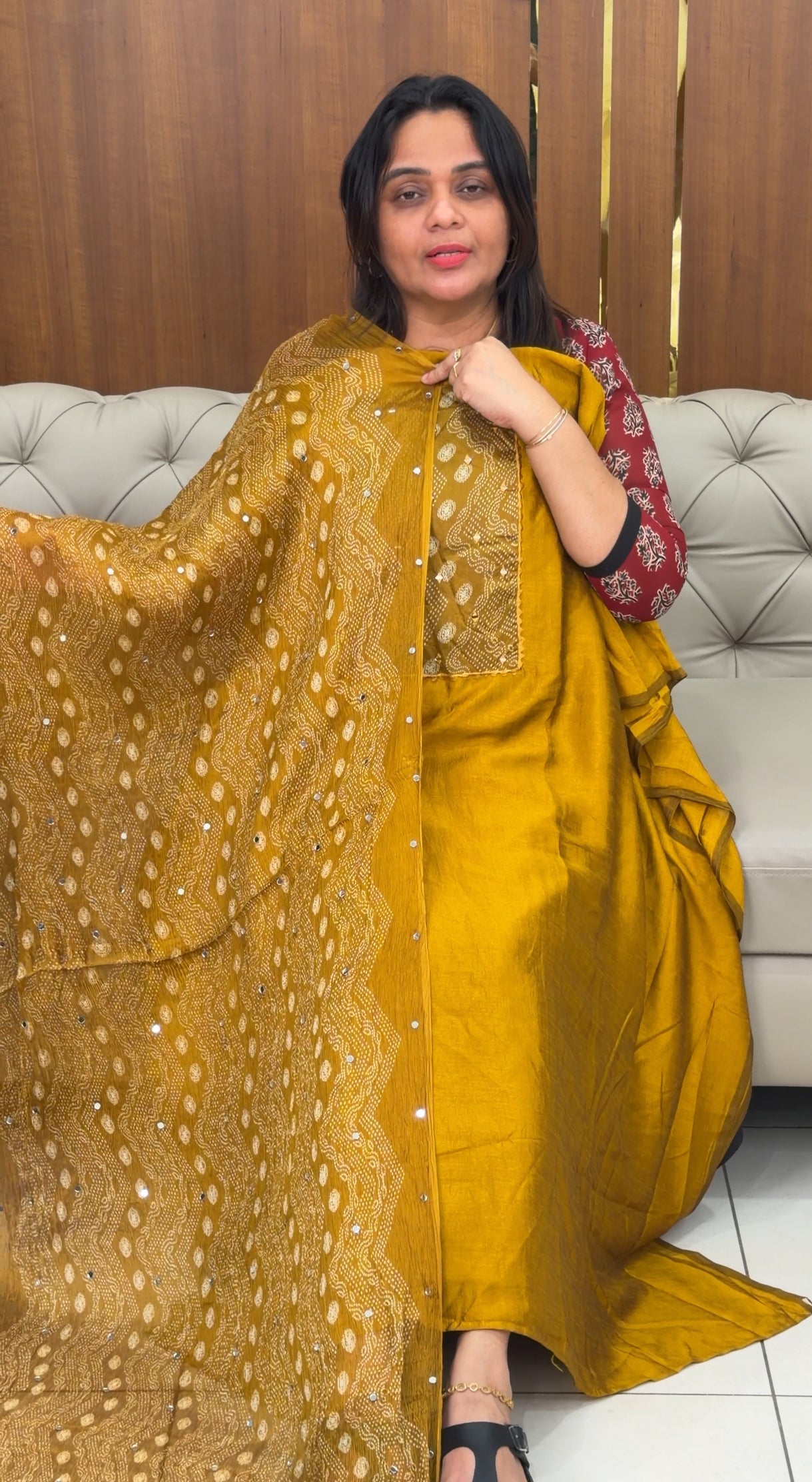 SEMI RAW SILK UNSTITCHED SALWAR SUITS - IHA 29001