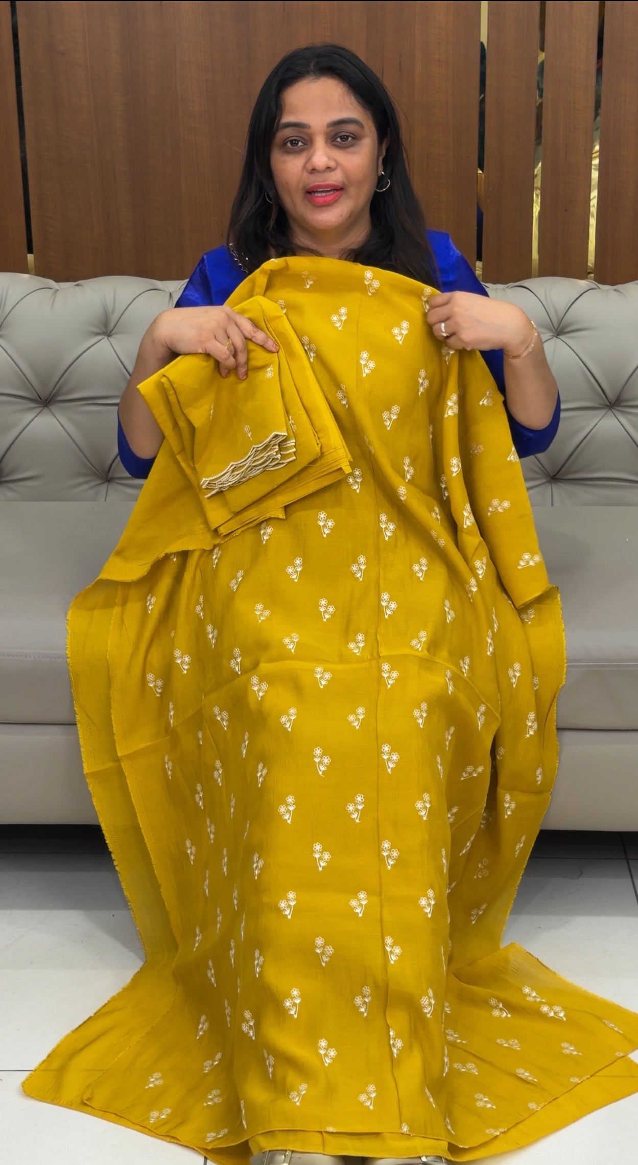 MUL CHANDERIUNSTITCHED SALWAR SUITS - IHA 33272