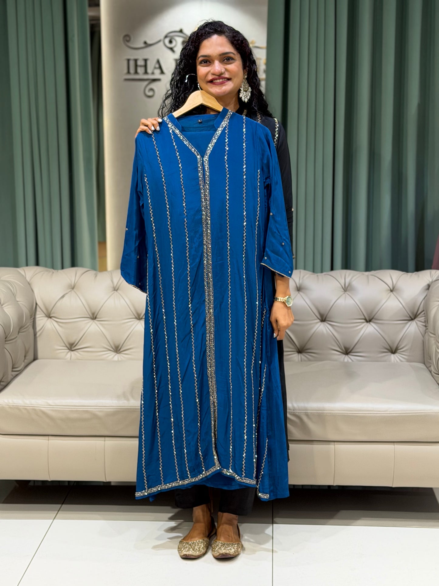 PARTY WEAR TOP, BOTTOM AND DUPATTA - IHA 29673