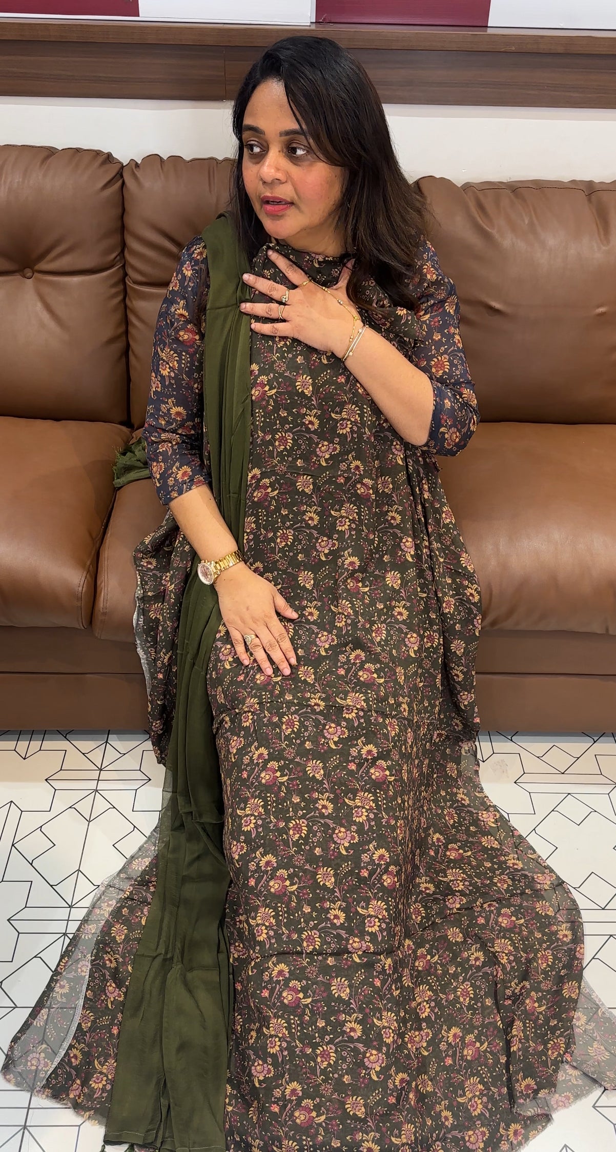 PRINTED UNSTITCHED UNSTITCHED SALWAR SUITS - IHA 26475