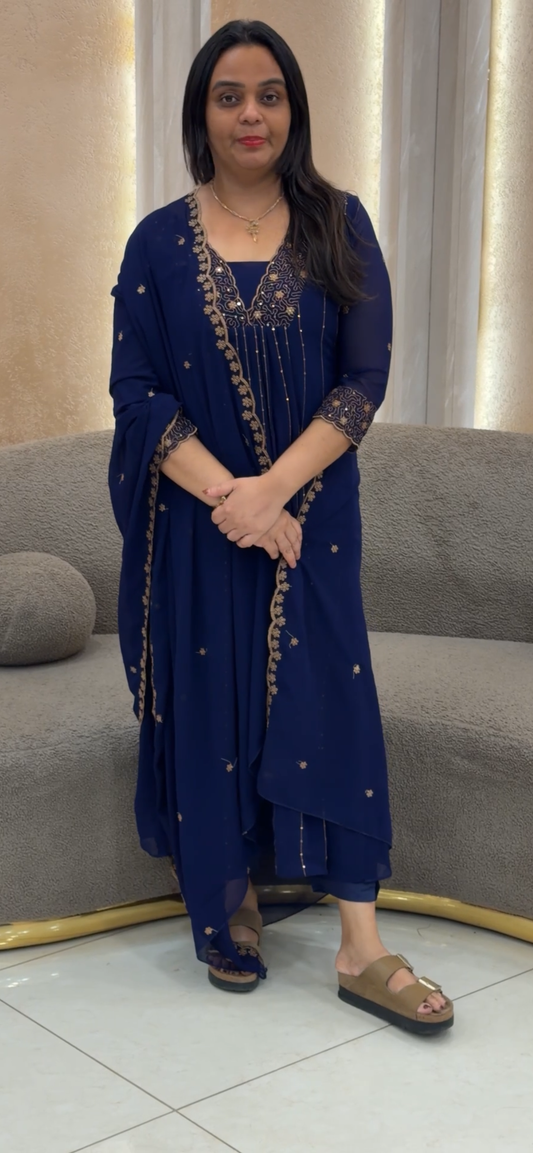 IHA'S IN-HOUSE TOP, BOTTOM AND DUPATTA - IHA 32490
