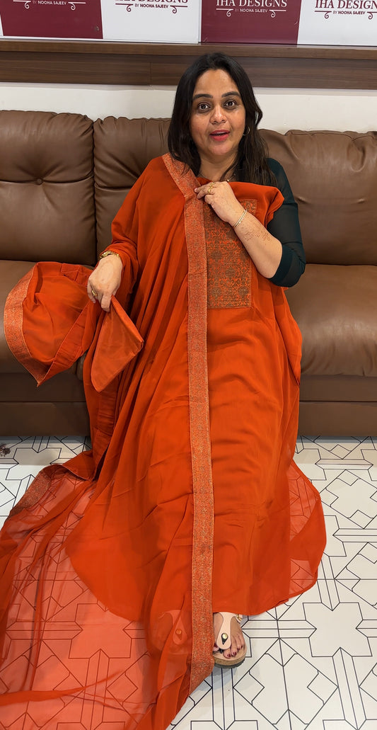 BANARASI UNSTITCHED SALWAR SUITS - IHA 27654