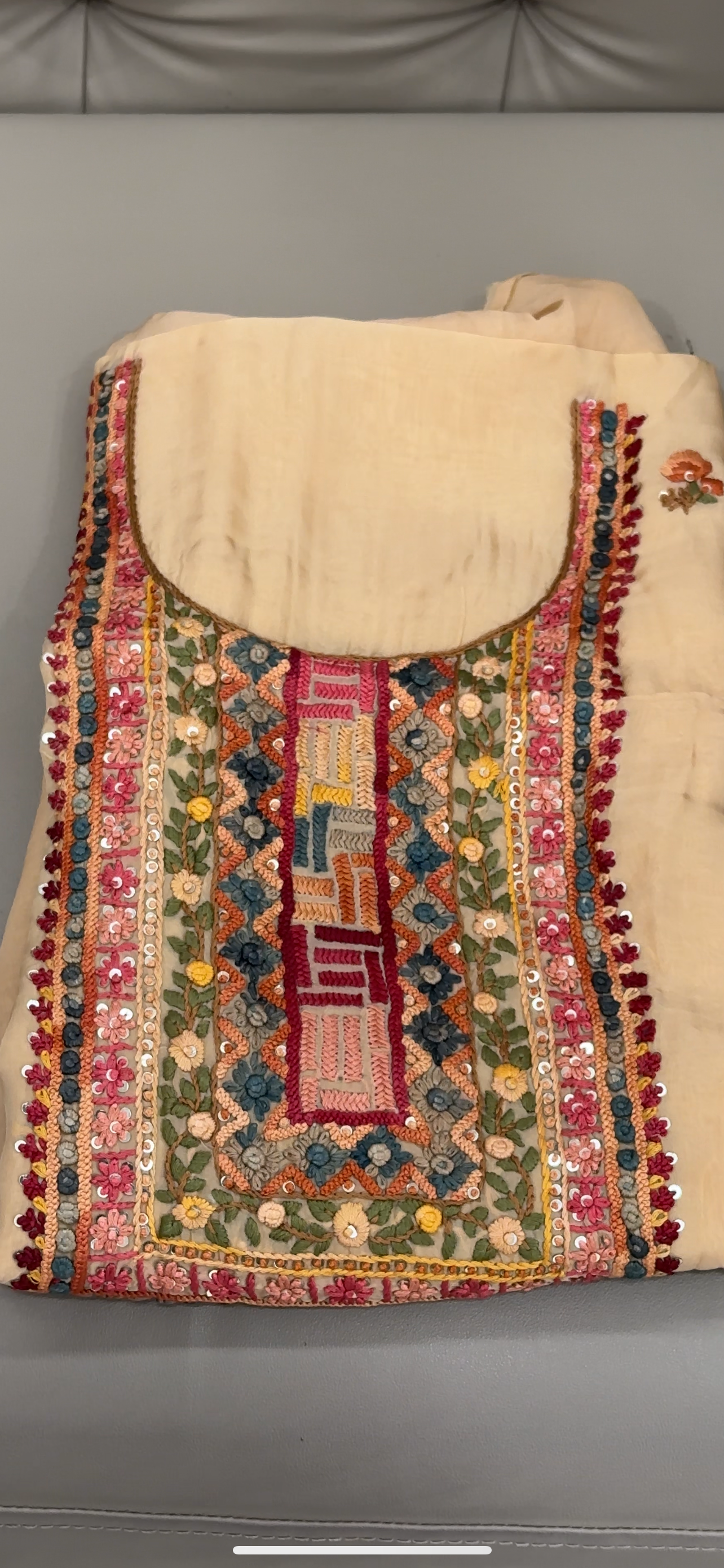 VISCOSE ORGANZA UNSTITCHED SALWAR SUITS - IHA 28546