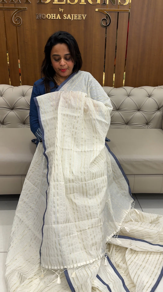 MUL CHANDERI ONAM SAREES - IHA 25929