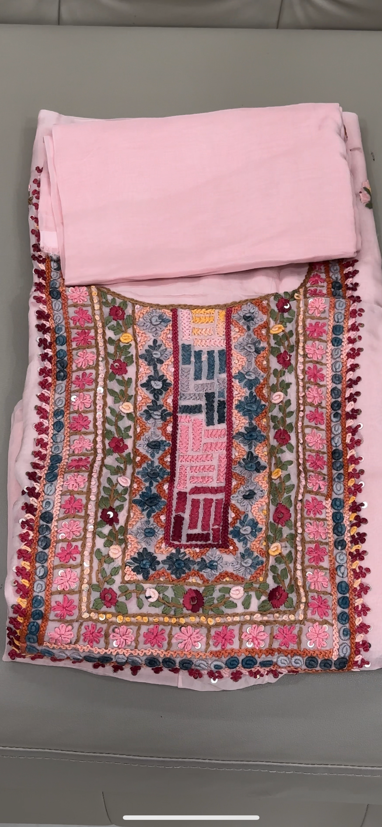 VISCOSE ORGANZA UNSTITCHED SALWAR SUITS - IHA 28546