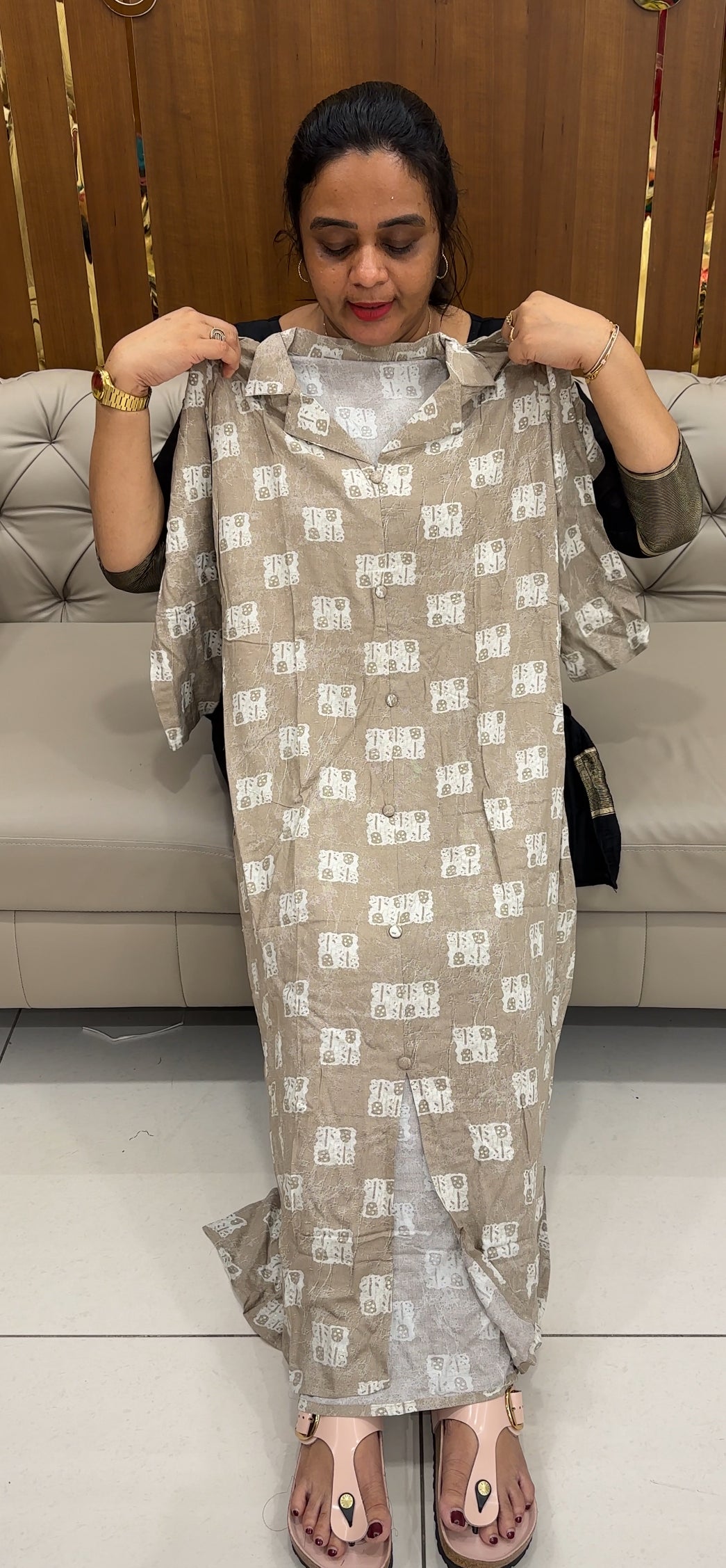 PRINTED RAYON TOPS - IHA 26764