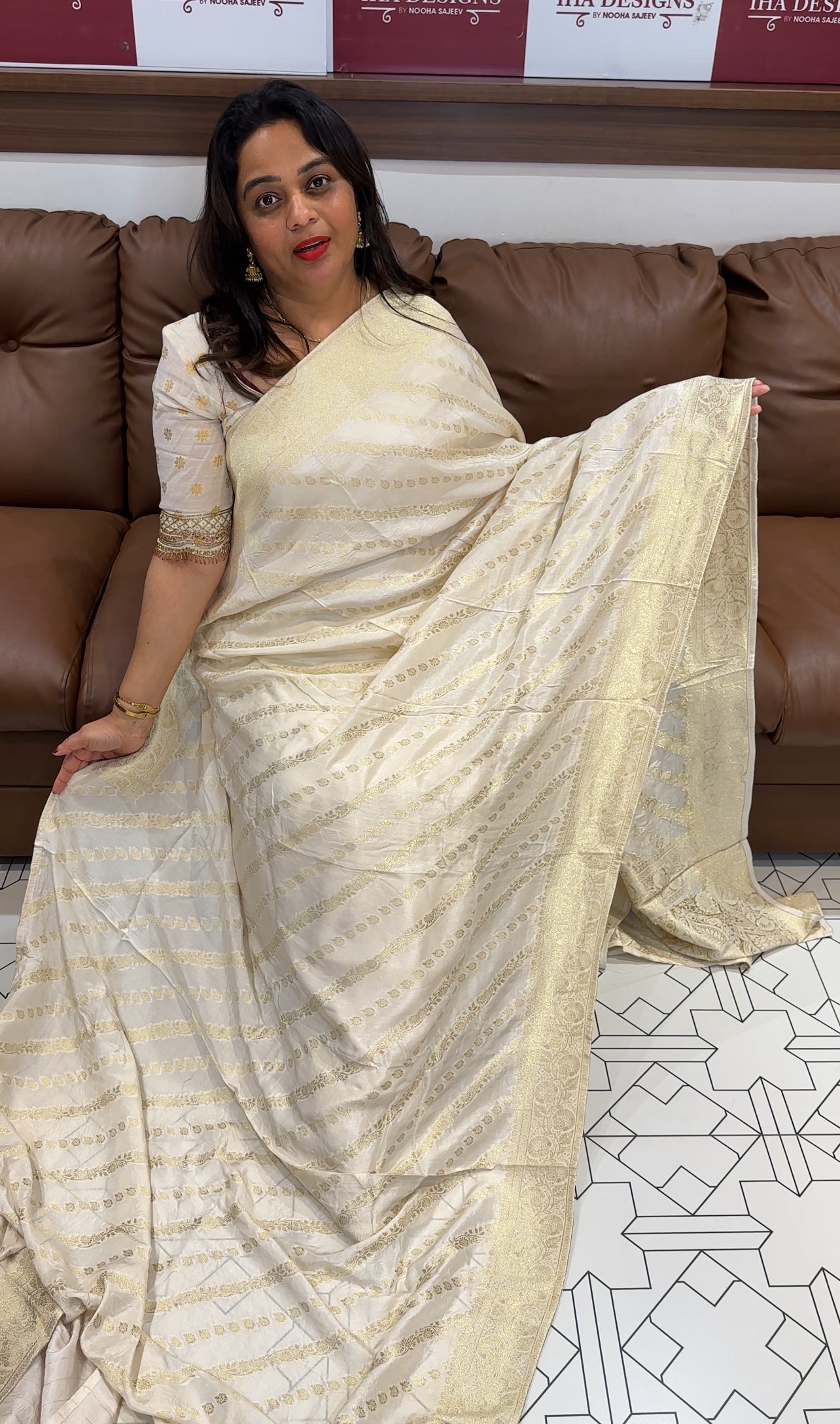 BANARASI SILK ONAM SAREES - IHA 25614