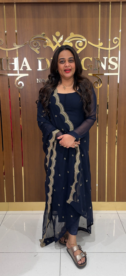 IHA'S IN- HOUSE UNSTITCHED SALWAR SUITS  - IHA 24848