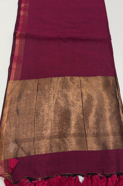 KHADDI COTTON SAREE - IHA 16220