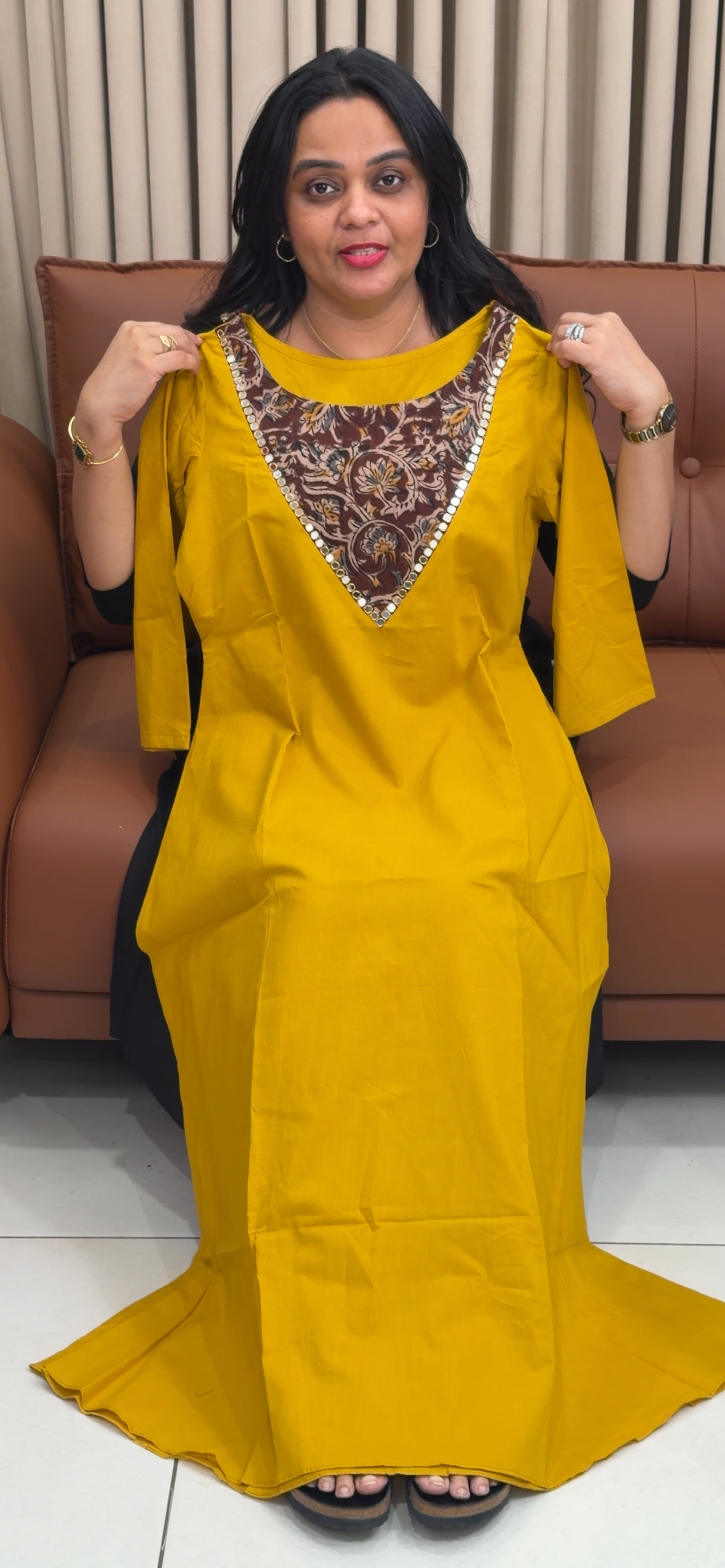 IHA'S IN-HOUSE COTTON SLITTED TOPS - IHA 34872