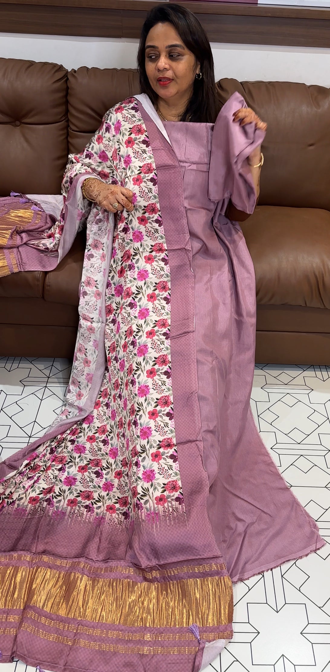 DOLA SILK UNSTITCHED SALWAR SUITS - IHA 23741