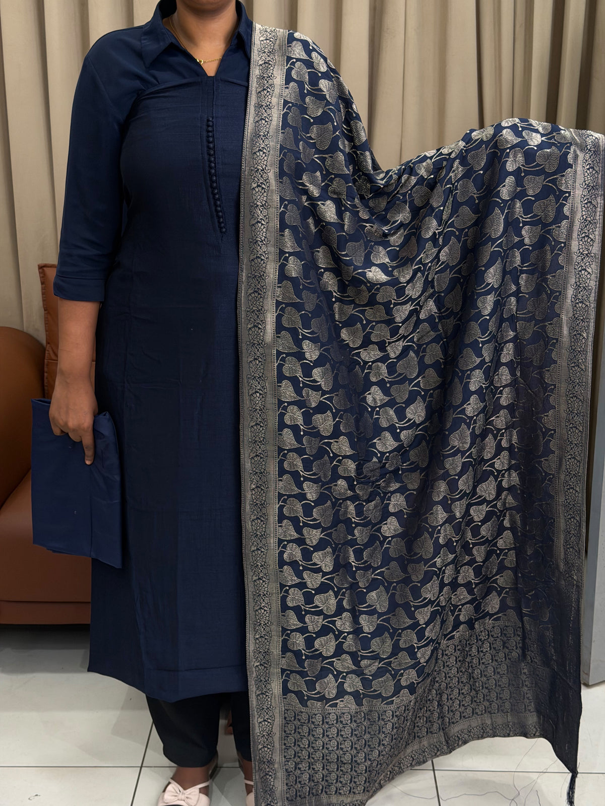 SEMI RAW SILK UNSTITCHED SALWAR SUITS - IHA 35839