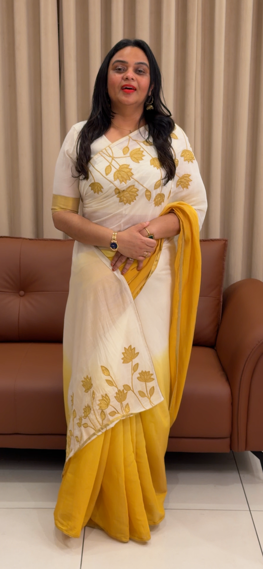 FORWARD MALAI CHANDERI ONAM SAREES - IHA 33565