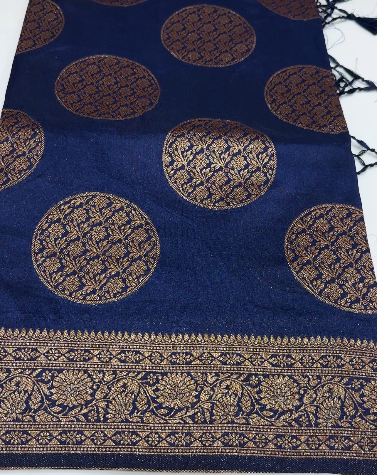 SEMI BANARASI SAREES - IHA 17456